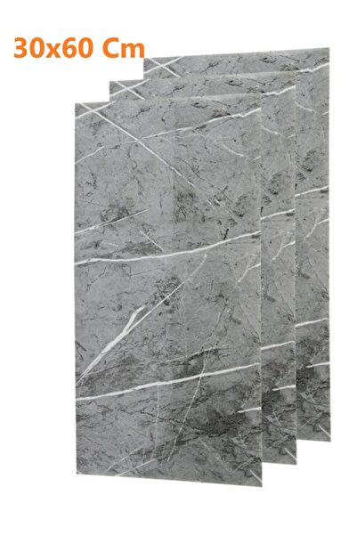 Bien Home 30x60 Cm Mermer Desenli Kendinden Yapışkanlı Mutfak Banyo Kaplama D...