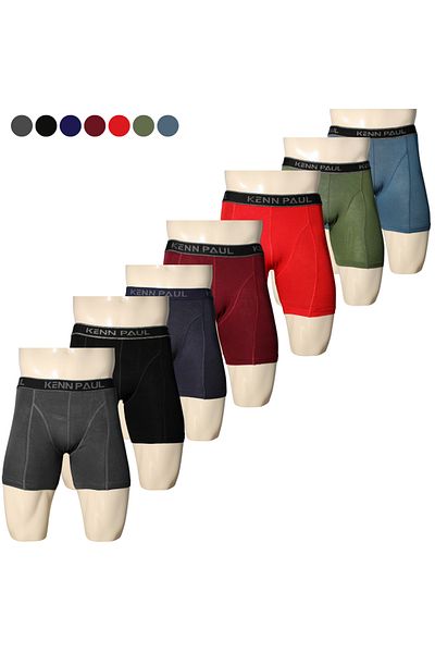 Kennpaul 7 Bamboo Long Johns Sports Boxers Breathable, Comfortable