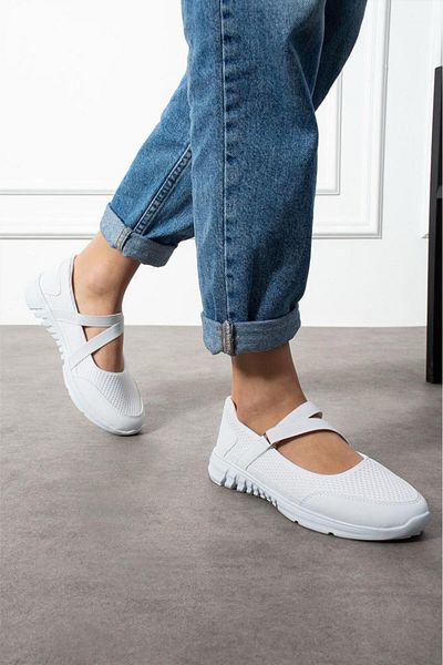 Oksit Ginevra Daily Women's Ballerinas Easy to Wear Breathable Lightweight Comfortable Flexible Sports Shoes