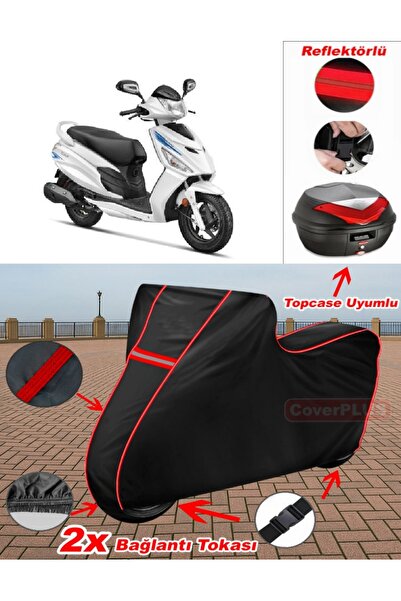 CoverPlus Hero Dash 110i قماش القماش الخلفي باللون الأسود متوافق مع القماش ال...