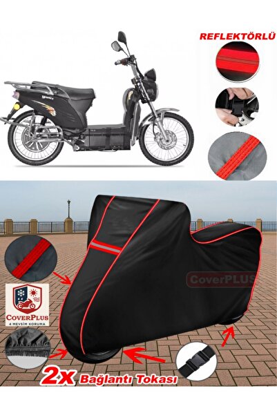 CoverPlus يوكي YK-22 الرياح القماش المشمع الأسود دراجة نارية القماش المشمع غط...