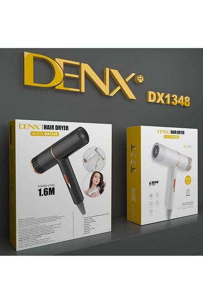 Denx مجفف شعر قوي وخفيف الوزن وقابل للحمل للاستخدام المنزلي وأثناء السفر