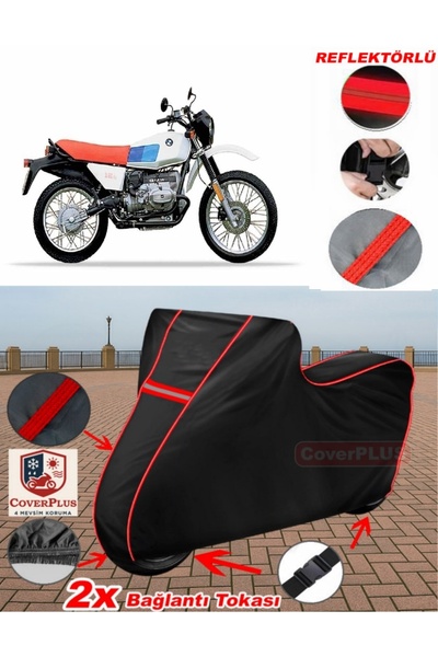 CoverPlus Bmw R 80 Tarpaulin BLACK Motorcycle Tarpaulin Motor Cover Motor Cov...