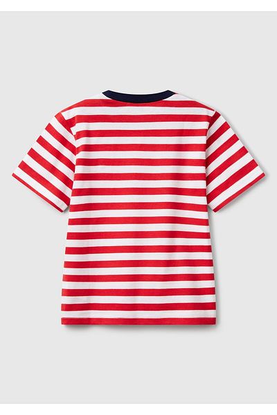 Benetton Baby Boy Red Bnt-Bb Striped T-Shirt