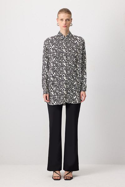 Touché Privé Patterned Oversize Shirt