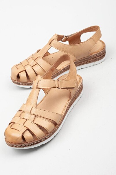 Adım Adım Γυναικεία Ορθοπεδικά Σανδάλια Γνήσιο Δερμάτινο Κλειστό Μπροστινό