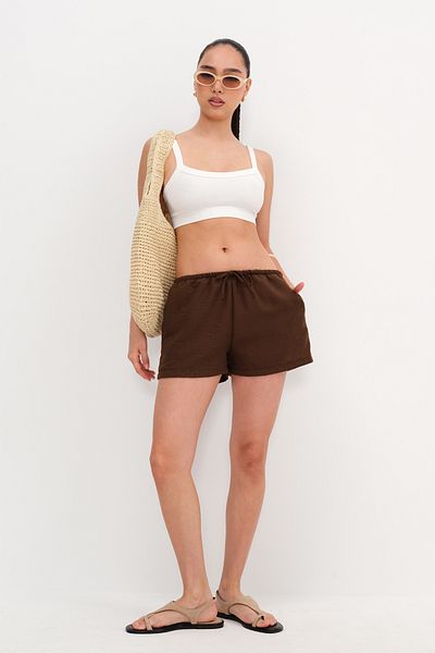 Addax Elastic Waist Shorts Ş17108