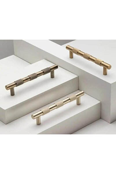 System Mobilya Kulbu Fırçalı Mat Altın Renk 128mm Kulp (SY9387 0128 ELX5-ELX5)