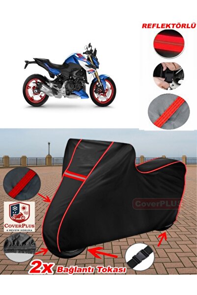 CoverPlus Bmw F 900 R قماش القنب الأسود للدراجات النارية قماش القنب غطاء المح...