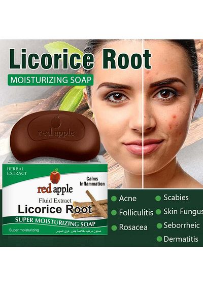 Red Apple Moisturizing Soap with Licorice Extract