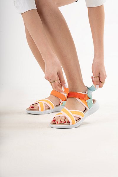 sandal spor Sandale casual pentru femei cu curele încrucișate SS001-0159