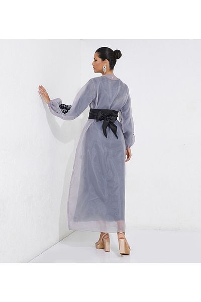 Rosette Abaya G-Black Chandelier