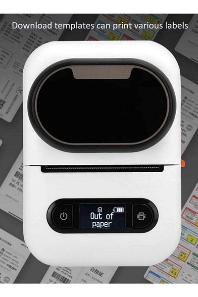 Denx A portable wireless thermal printer for invoices, receipts and barcodes that works with Bluetooth,