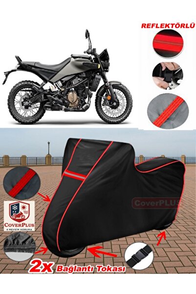 CoverPlus For Husqvarna Svartpilen 401 Tarpaulin Black Motorcycle Tarpaulin E...