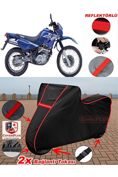 CoverPlus لـ Yamaha XT 600 E قماش القنب الأسود للدراجات النارية قماش القنب غط...