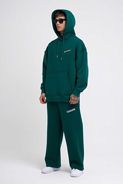 Machinist Men's Baggy Petrol Green Sweatpants