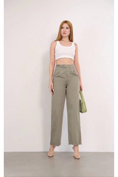 TB Terzi Bey Pnt Gabardine Belt Detail Trousers