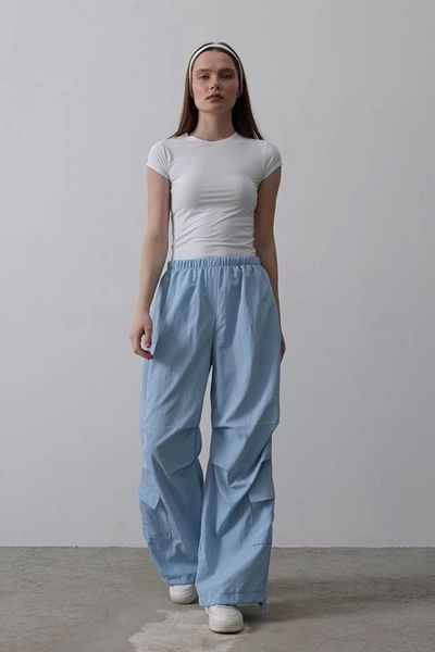 nedo7 Parachute cargo pants - blue