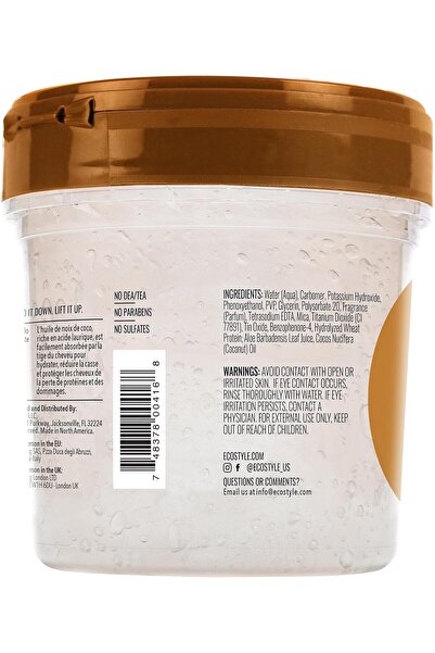 ECO STYLE Eco Styler Coconut Oil Styling Gel 16oz