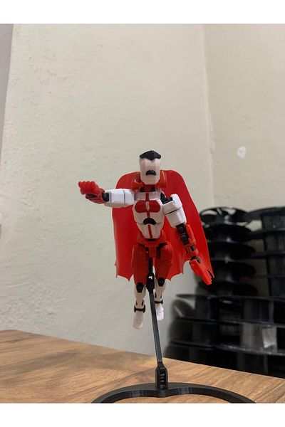 Modellio3D Omni-Man Inspired T13 Legends Dummy 13 Figure (with Stand Gift)