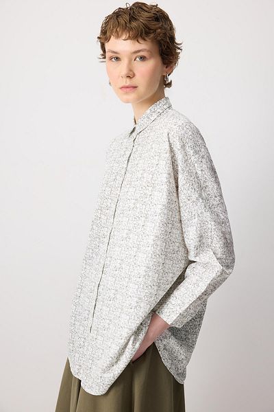 Touché Privé 100% Cotton Patterned Oversize Shirt