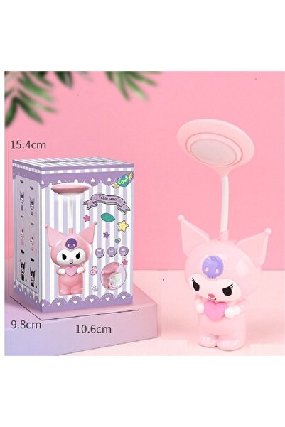 Çılgıntrend Sanrio Kawai Kuromi Led Şarzlı Çocuk Odası Masa Lambası