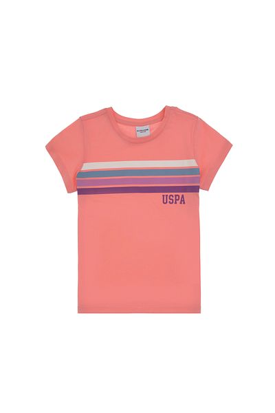 U.S. Polo Assn. Girl's Pink Basic T-Shirt 50306253-Vr041