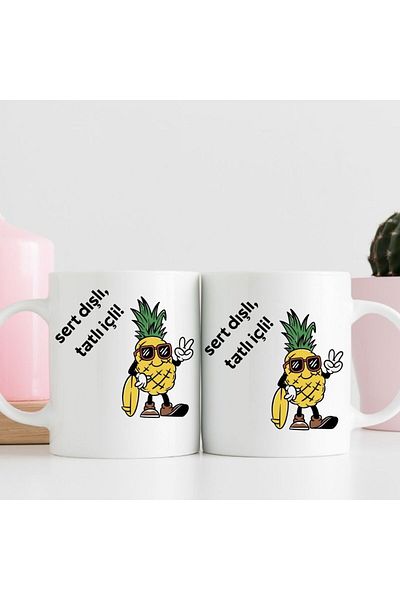 gifttime Gift Mug Cup with Hard Outside and Sweet Inside Design - Reflect Your Style with Humor!