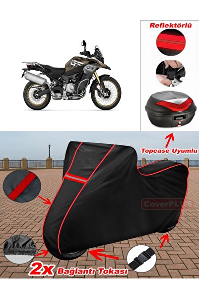 CoverPlus Bmw F 850 ​​Gs Tarpaulin Black Topcase Rear Bag Compatible Motor Ta...