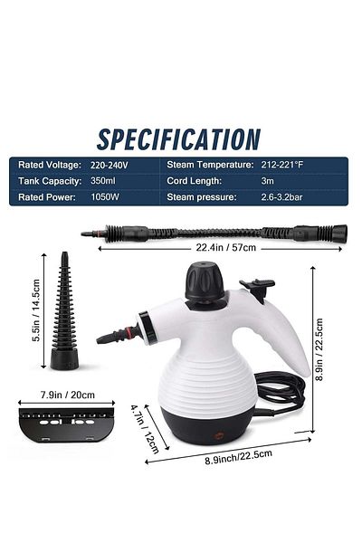 Denx High Pressure Steam Cleaner, Portable Mini Steam Cleaner for Home Kitchen Multifunction High