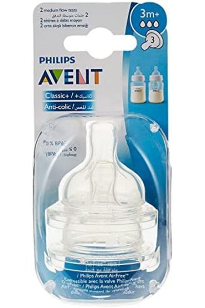 Philips Avent CLASSIC/CLASSIC PLUS TEATS 3 HOLE X2
