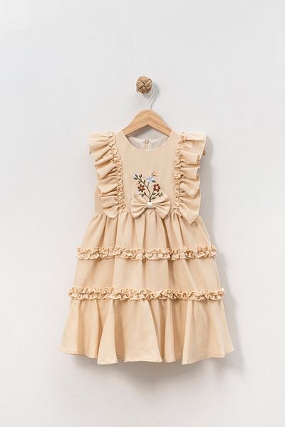 Acabella ROCHIE DETALIE ROSE DE FETE DE MUSLINĂ