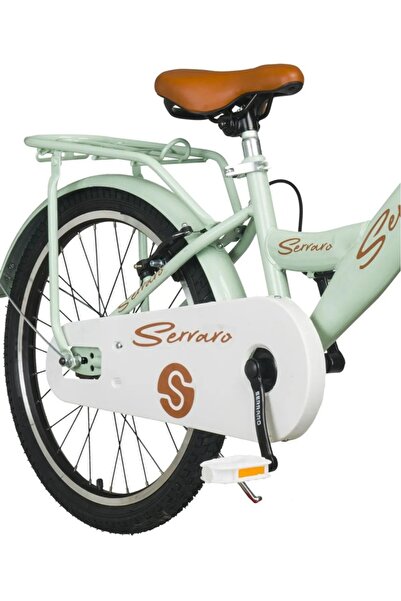 Serraro 20 Jant Çocuk Bisikleti 2025 Model kılasik yeşil Bagajli Lüks