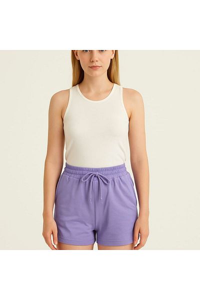 enmodaiçgiyim Pantaloni scurți de damă liliac