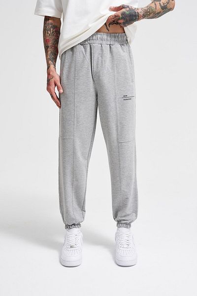 Machinist New Horizons Waist Elastic 3 Pocket Relaxed Jogger Sweatpants Gray Melange