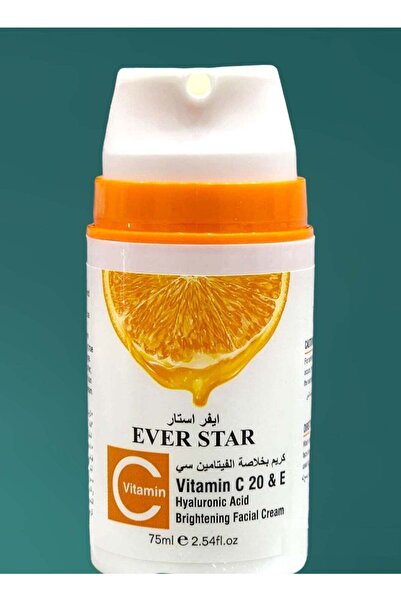 Everstar A face cream with vitamin C extract, hyaluronic acid, and other ingredients, providing exceptional smoothness and freshness. 75 ml
