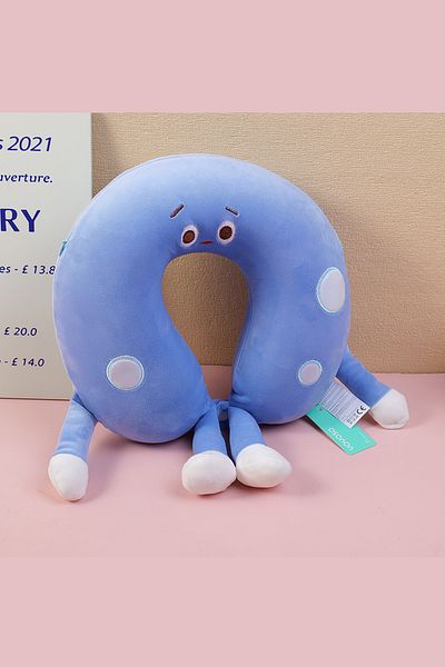 YOYOSO Cheese Memory Foam U Type Pillow Blue