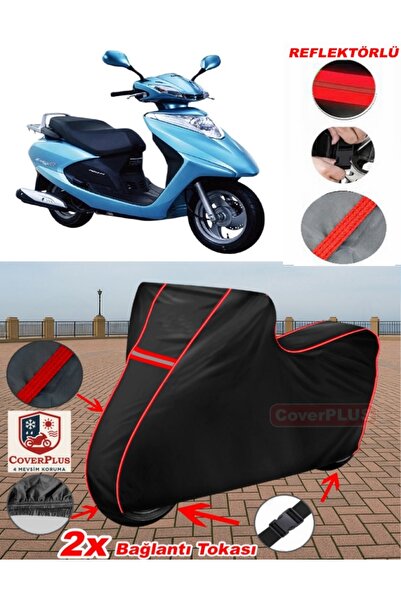 CoverPlus هوندا سباسي 110 ألفا قماش القنب الأسود للدراجات النارية قماش القنب ...