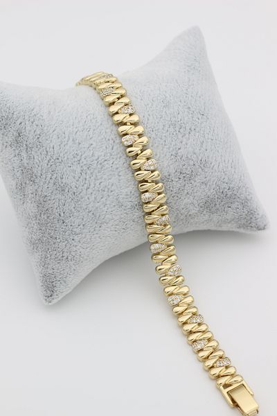 XUPING JEWELRY Style Pearl/Xuping Jewelry Drop Zircon Stone Bracelet