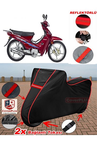 CoverPlus Kanuni Cup 100 Tarpaulin Black Motorcycle Tarpaulin Engine Cover Te...