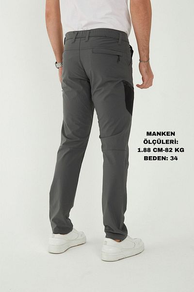 Camp Scoutland Camp530 Outdoor Tactical Water Repellent Lycra Summer Ανδρικό γκρι-μαύρο τακτικό παντελόνι