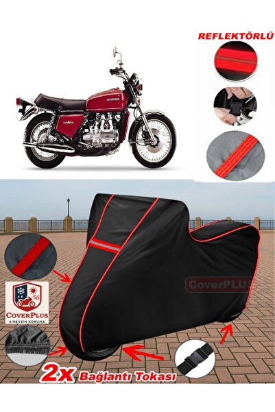 CoverPlus For Honda Goldwing Gl 1000 Tarpaulin Black Motorcycle Tarpaulin Eng...