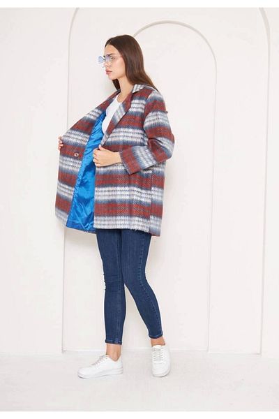 Modalaros Plaid Short Coat
