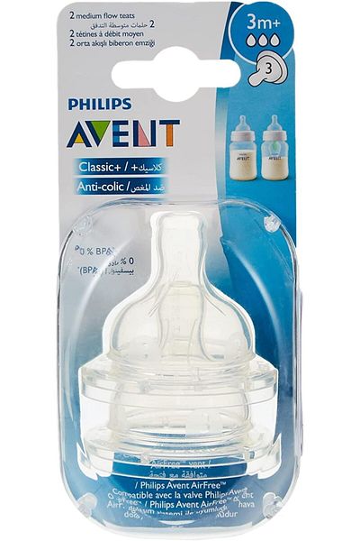 Philips Avent CLASSIC/CLASSIC PLUS TEATS 3 HOLE X2