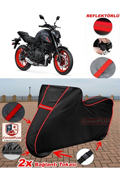 CoverPlus Yamaha MT-07 Branda SİYAH Motosiket Brandası Motor Örtüsü Çadır (Kı...