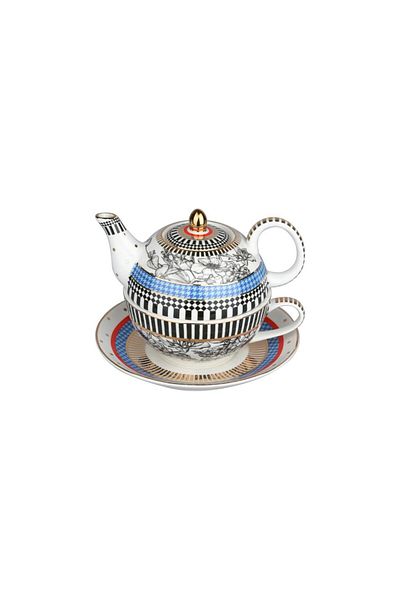 Lucky Art Maggey Bone Single Dimming Teapot & Cup Set