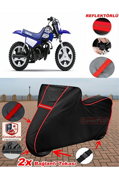 CoverPlus ياماها PW 50 قماش القنب الأسود للدراجات النارية قماش القنب غطاء الم...