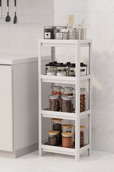 HOMENIVA 4 Tier Multi-Purpose Shelving Unit