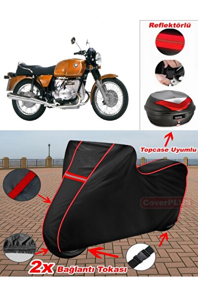 CoverPlus Bmw R 60-7 Tarpaulin Black Topcase Rear Bag Compatible Motor Tarpau...