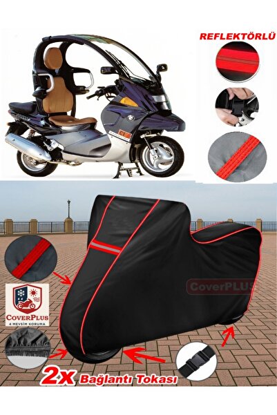 CoverPlus Bmw C1 Tarpaulin Black Motorcycle Tarpaulin Engine Cover Tent (Red ...